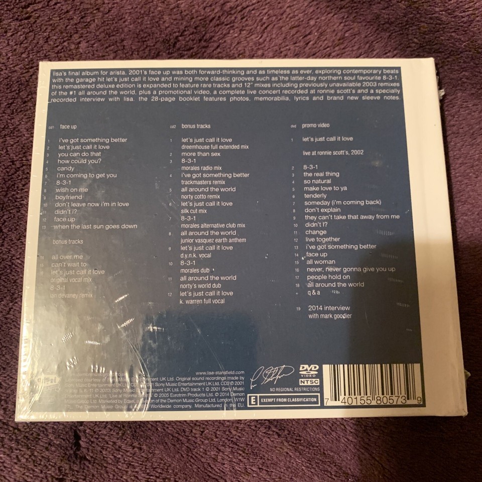 Lisa Stansfield Face Up 2CD/DVD remastered & expanded deluxe edition