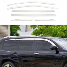For Toyota Highlander 2008-2013 Chrome Window Visor Vent Shades Sun Rain Guard