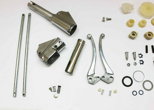 LAMBRETTA GP/DL AURICULARES MANGO COMPLETO KIT DE CONTROL PULIDO (TAMAÑO ITALIANO) GEC - Imagen 3 de 8