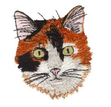 Calico Cat Bathroom SET 2 HAND TOWELS EMBROIDERED Personalized