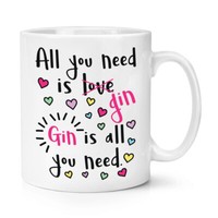 "Gin Is \" All You Need 284Ml Becher Tasse - Lustig Tonic"