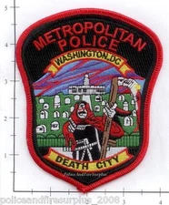 Washington DC - Metropolitan Police District of Columbia Police Patch Death City