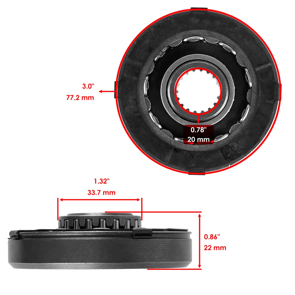 Cojinete unidireccional embrague arranque para Suzuki GSX1300R GSX1300RZ Hayabusa 2005-2020 Foto 2 de 4