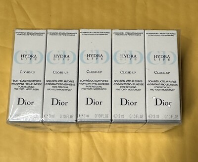 10pc Christian Dior Hydra Life Close-up Pore Reducing Pro-youth Moisturizer  3ml