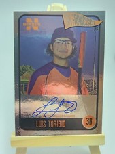 Luis Toribio 2020 Onyx Nimbus Silver Auto /325 #NALT Auto Autograph