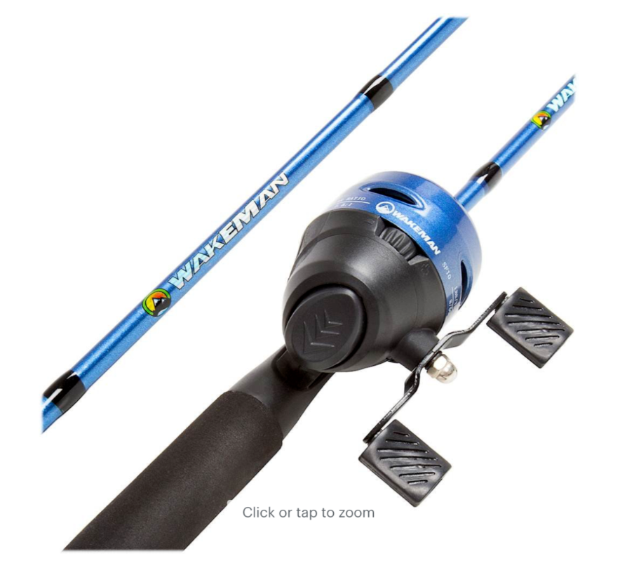 Wakeman - 2-Piece Rod and Reel Fishing Pole - Sapphire Blue Metallic | eBay Wakeman - 2-Piece Rod and Reel Fishing Pole - Sapphire Blue Metallic | eBay