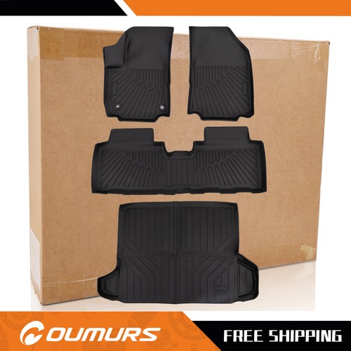 All Weather Floor Mats + Rear Trunk Cargo Liner For 20182024 Chevrolet