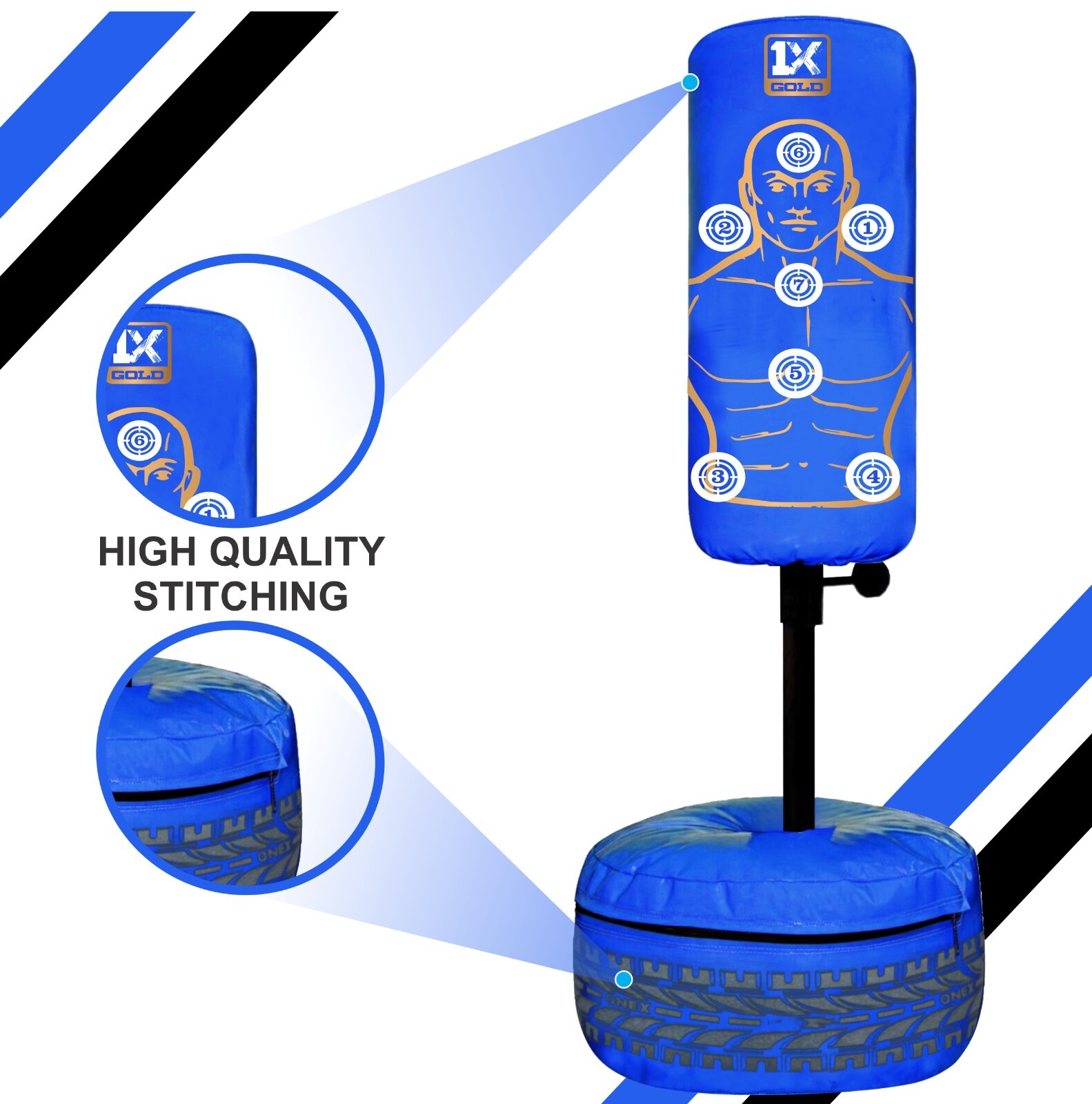 Kids/Junior Boxing FREE STANDING Punch bag Set Freestanding Punching