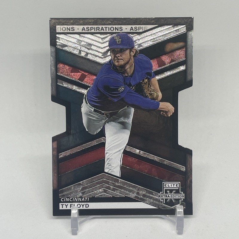 2023 Panini Elite Extra Edition Aspirations Die Cut #8 Ty Floyd #d 01/91 Reds