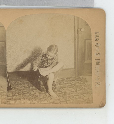 Ouch By Jinks Children HL Roberts Stereoview - Bild 1 von 2