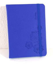 JOURNAL NOTEBOOK 4.14" x 5.83" Premium Textured Hardcover - Lined - BLUE