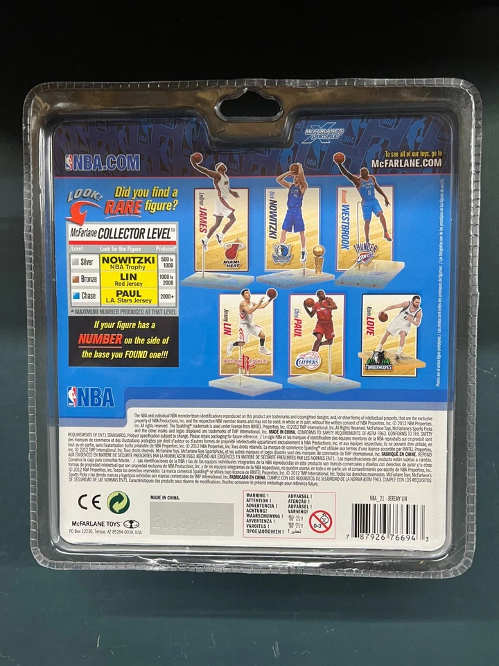 Mcfarlane NBA Figure Jeremy Lin Series 21 - Image 2 of 2