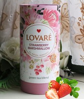 80G Lovare Strawberry Marshmallow GrüNtee GrüNer Tee Erdbeer Marshmallow