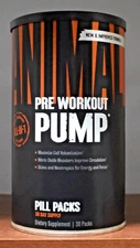 Universal Nutrition Animal Pump 30 Packs NO Boosters Cell Volumizing Get Big