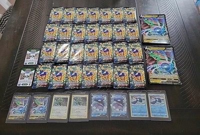 28 x Crown Zenith Booster Packs And 2 Sets Of Sea And Sky Promo Cards No Box