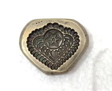 Vintage Bronze Jewelry Die Mold/Mould India Hand Engraved For Jewellery Making