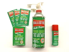 Ballistol Multi Purpose Oil-Lubricant Gun Cleaner Kit-16oz,1.5oz & wipes-120076