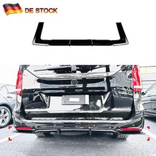 Heck Ansatz Diffusor für Mercedes V-Klasse AMG-Line W447 2018-2023 schwarz glanz