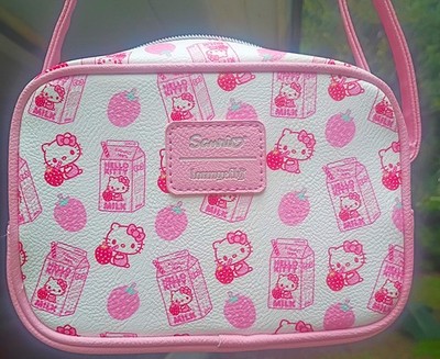 Sanrio Hello Kitty Strawberry Milk Crossbody Loungefly Bag