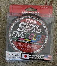 Yo-Zuri Super Braid Five Color 30lb 330yds Spool