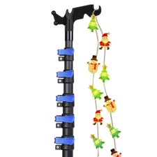 Carbon Fiber Christmas Light Pole Hanger Tool Tree, 4.7 to 24FT Telescopic Ex...