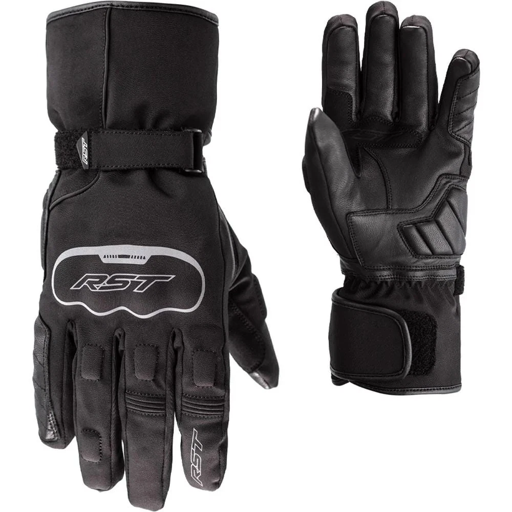 RST Axiom CE Motorbike Motorcycle Waterproof Textile Gloves Black