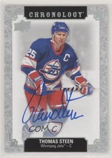 2018-19 Upper Deck Chronology Franchise History Thomas Steen #FH-WI-ST Auto 04f2