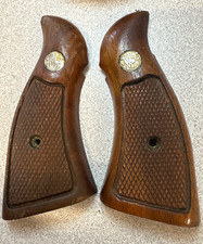 Vintage Smith Wesson K-frame Walnut Magna Service Grips Factory Original