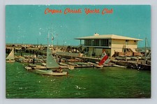 Corpus Christi Yacht Club Texas Postcard - Frank Whaley Dexter Press