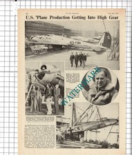 Maurice Summers Test Pilot WW2 Bert Unwin Seattle Boeing Factory- 1941 Clipping