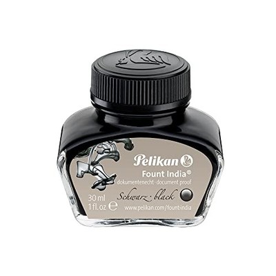 Pelikan Drawing Ink 518 Black Fount India bottiglia da 1 oncia (221143 ...