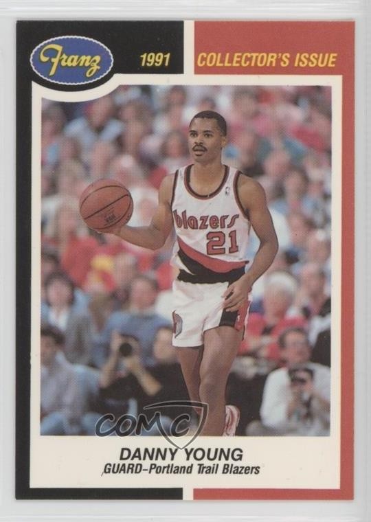 1990-91 Franz Portland Trail Blazers Danny Young #20 05v0