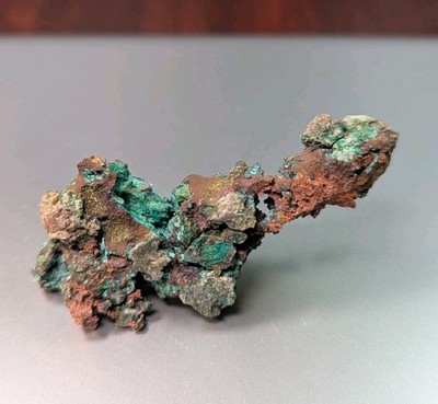 63g native copper with malachite Keweenaw Peninsula Upper Michigan