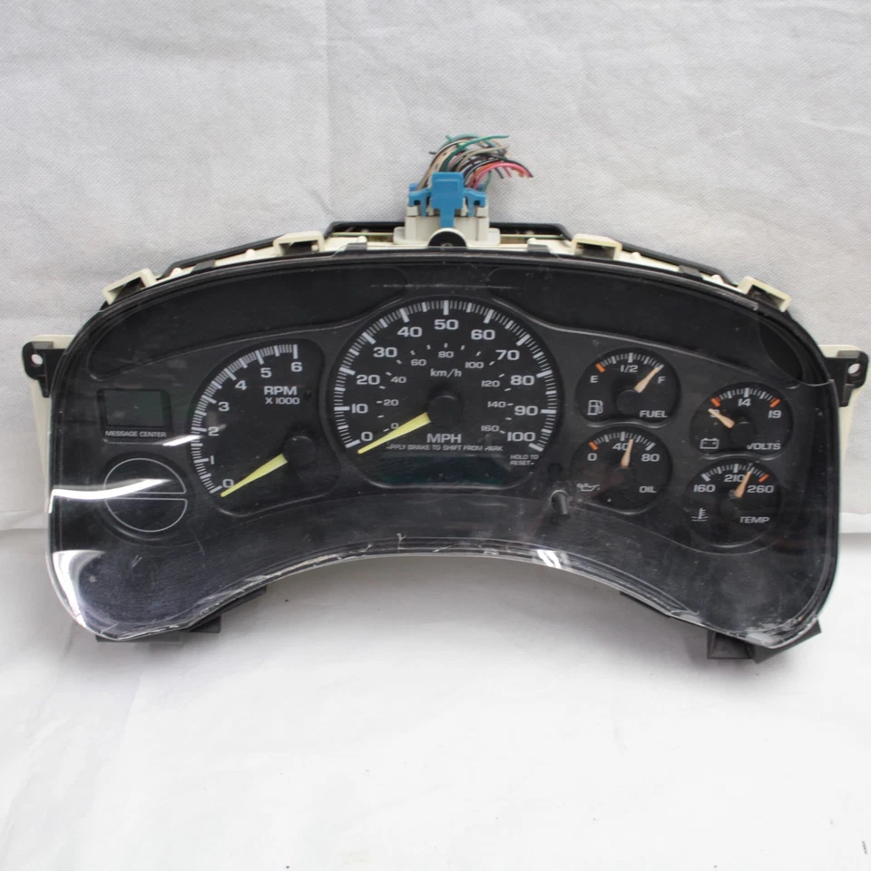 Grupo de velocímetros 99-02 Chevy Silverado Sierra 1500 2500 EE. UU. MPH OEM Foto 2 de 4