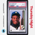1989 UPPER DECK #1 KEN GRIFFEY JR. STAR ROOKIE RC PSA 8