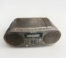 Sony ZS-RS60BT Bluetooth Mega Bass, AM/FM, USB, CD Boombox Black, Nice 