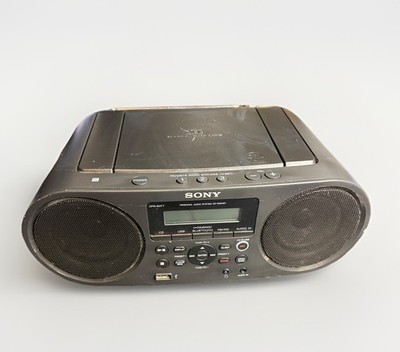 Sony ZS-RS60BT Bluetooth Mega Bass, AM/FM, USB, CD Boombox Black, Nice!