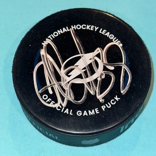 ANDREI VASILEVSKIY Signed Tampa Bay LIGHTNING Official GAME Puck Beckett (BAS)