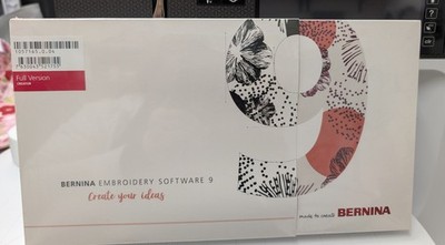 Bernina Embroidery Software 9 Full Version.  NEW NEVER OPENED/Factory Sealed