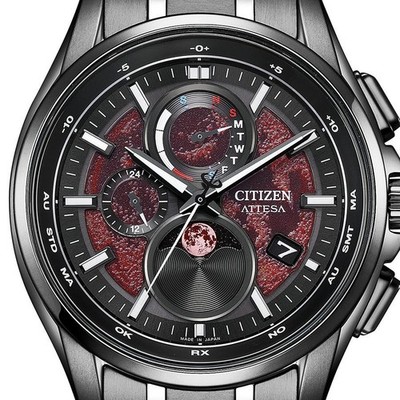 CITIZEN ATTESA BY1005-73Z Shades of Red Eco Drive Titanium Men's