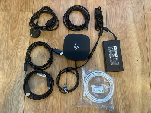 HP USB-C G5 USB-C Docking Station with 135W PSU+ All Cables - + Read Description