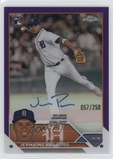 2023 Topps Chrome Rookie Purple Refractor 57/250 Jermaine Palacios Auto 0oq2