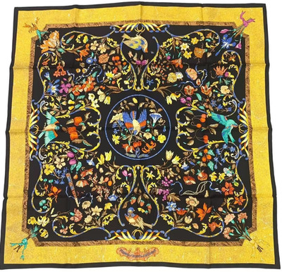 HERMES Scarf Carre 90 PIERRES d' ORIENT et d' OCCIDENT Women's Made in France