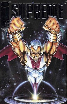 Supreme #1 FN; Image | Rob Liefeld Silver Foil Logo - w/Bag+Board