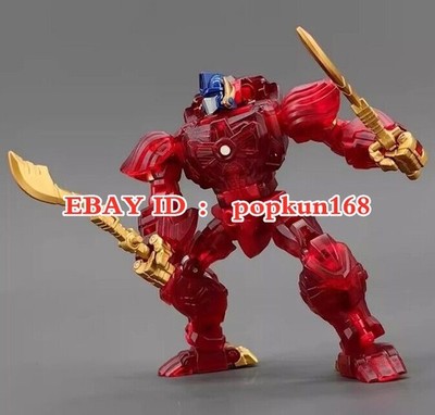 New In Stock Optimus Primal Maximal Caesar RT-01R Red Action Figure Robot Toy 4''