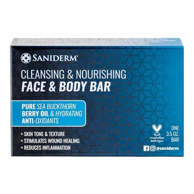 & Body Bar, Cleansing Soap with Citrus Scent (1 Bar)   Hydrates and Heals Tat...