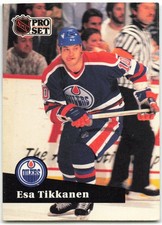 1991-92 Pro Set #71 Esa Tikkanen Edmonton Oilers