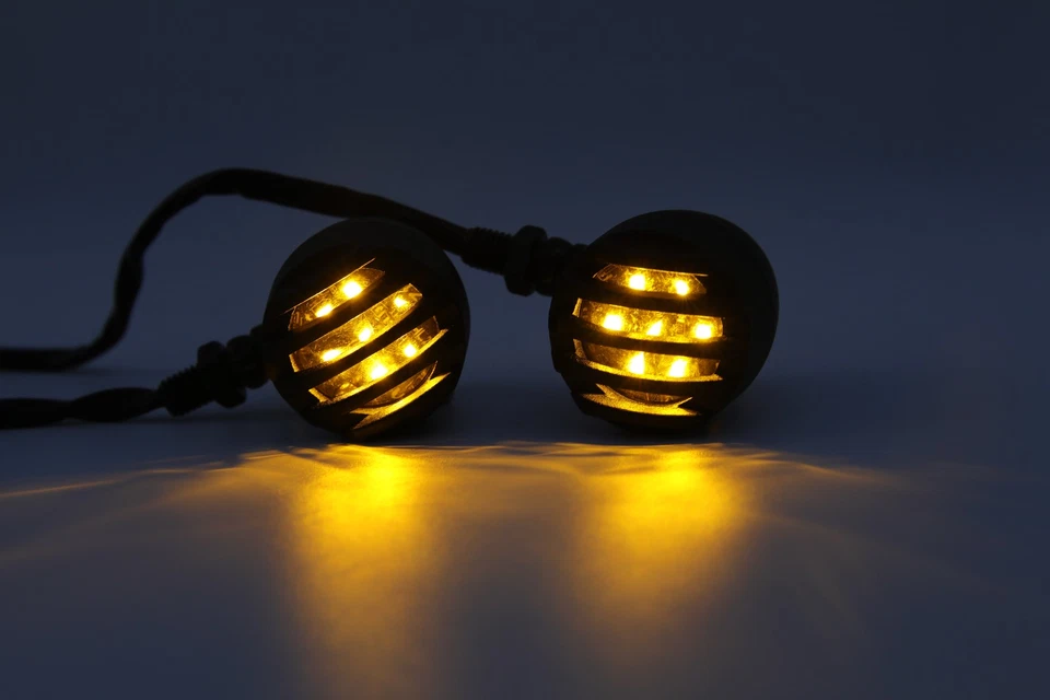 Мотоциклетные пулевые указатели поворота мигающие желтые красные лампы для Suzuki Savage - Изображение 2 из 4