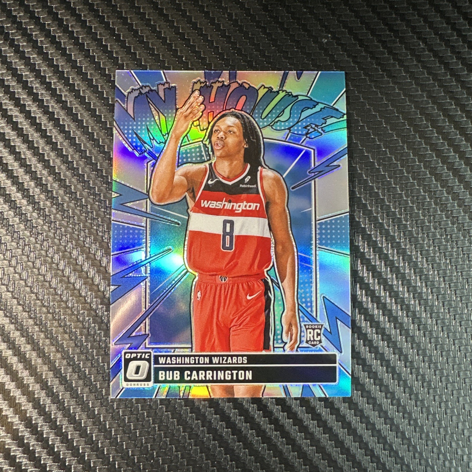 2024-25 Optic BUB CARRINGTON My House Silver Prizm Rookie Parallel #8
