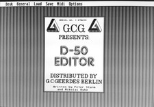 Roland D50/D550 Editor Atari ST v. GEERDES mi...